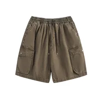 Men's Casual Shorts Simple Versatile American Retro Trendy Brand Washed Niche Workwear Casual Knee-Length Shorts Unisex main image 1