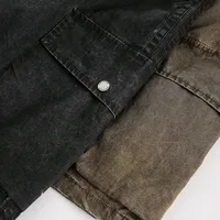 Men's Casual Shorts Simple Versatile American Retro Trendy Brand Washed Niche Workwear Casual Knee-Length Shorts Unisex main image 4