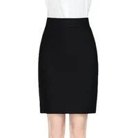 Spring And Autumn High Waist Hip Skirt Elastic Slim-fit Slimming Split Skirt Professional Work Large Size Women's  Black Skirt main image 5