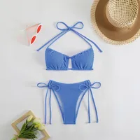 Elegant   New Split Swimsuit Two-piece Set Tether Sexy  Soft Cup Bikini main image 3