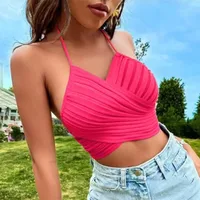 Summer New  Design Sense Cross Lace Hanging Neck Strap main image 3