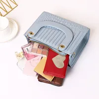 New Fashion High-end Foreign Trade Women's Bag Portable Rhombic Embroidery Small Square Bag Bear Hanging Ornaments Shoulder Crossbody Square Bag main image 4