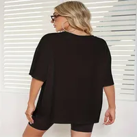 Spot Short-Sleeved T-Shirt Printed Tops   New Large Size  Hot Selling Casual Women's T-Shirts main image 3