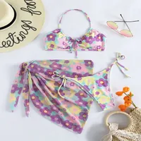Bikini Three-piece Swimsuit Women's   Swimsuit Printed Sexy Vigorous Bikini Swimsuit main image 4