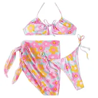 Bikini Three-piece Swimsuit Women's   Swimsuit Printed Sexy Vigorous Bikini Swimsuit main image 5