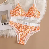 Leopard Vest Bra&Panty Set sku image 2