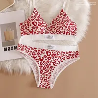 Leopard Vest Bra&Panty Set sku image 4