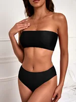 Swimwear  Sexy Strapless High Waist Split Bikini   Explosions Swimwear main image 2