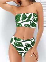 Swimwear  Sexy Strapless High Waist Split Bikini   Explosions Swimwear sku image 5