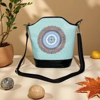 New Ethnic Style Vertical Crossbody Mobile Phone Bag Composite Leather Women's Bag Retro Style Shoulder Women's Bag main image 1