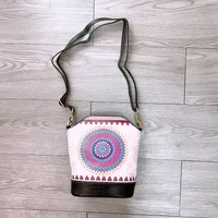 New Ethnic Style Vertical Crossbody Mobile Phone Bag Composite Leather Women's Bag Retro Style Shoulder Women's Bag sku image 3