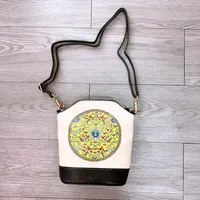 New Ethnic Style Vertical Crossbody Mobile Phone Bag Composite Leather Women's Bag Retro Style Shoulder Women's Bag sku image 6