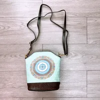 New Ethnic Style Vertical Crossbody Mobile Phone Bag Composite Leather Women's Bag Retro Style Shoulder Women's Bag sku image 9