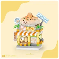 Lizhi Loz Building Blocks Magic Shop Small Street View Baozi Shop Toy Ornaments Children's Gift Wholesale Stall main image 2