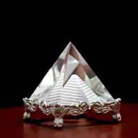 Crystal Pyramid Polyhedron Egyptian Feng Shui Craft Ornaments Bank Finance Commemorative Gifts sku image 20