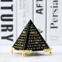 Crystal Pyramid Polyhedron Egyptian Feng Shui Craft Ornaments Bank Finance Commemorative Gifts sku image 17