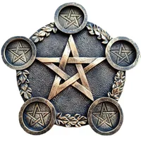 Five-Pointed Star Seven-Star Array Crystal Ball Resin Base Ornaments For Home Office Feng Shui Without Ball Five-Pointed Star main image 2