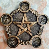 Five-Pointed Star Seven-Star Array Crystal Ball Resin Base Ornaments For Home Office Feng Shui Without Ball Five-Pointed Star main image 3