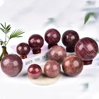 Natural Crystal Ball Crystal Ball Ornaments Crystal Stone Feng Shui Ball Home Office Ornaments Jewelry Massage main image 2