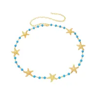 Summer New Summer Beach Turquoise Starfish Waist Chain Bohemian Ocean Travel Sexy Body Chain main image 5