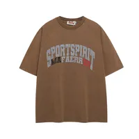 Jiayiku Men's  Summer New American Style Trendy Brand T-shirt Men's Pure Cotton Retro Washed Old T-shirt Short Sleeve Men main image 1