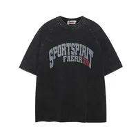 Jiayiku Men's  Summer New American Style Trendy Brand T-shirt Men's Pure Cotton Retro Washed Old T-shirt Short Sleeve Men main image 3