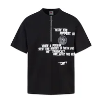 Jiayiku Men's  New T-shirt Men's American Style Retro Trendy Brand Short-sleeved T-shirt Printed Loose Half-sleeved Top For Men sku image 8