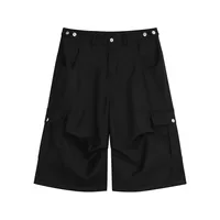 Jiayiku  American Retro Pants For Men And Women Cleanfit Loose Wide-leg Workwear Capri Pants sku image 5