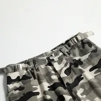 Jiayiku Men's Clothing  American Style Trendy Brand Camouflage Overalls Shorts Men's Loose High-end Wide-leg Pants main image 4