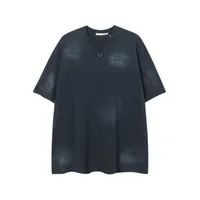 Jiayiku Men's  Summer Heavy Cotton American-style Washed Old T-shirt Short-sleeved Men's Simple And Handsome Short-sleeved Short-sleeved sku image 1