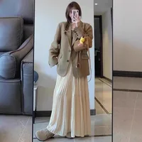 Women's Skirt Simple Style Classic Style Solid Color Maxi Long Dress Daily main image 3