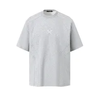 Jiayi Library Men's  New Summer New Niche Personality Deconstruction Design T-shirt Short-sleeved Simple High-end Sense main image 1