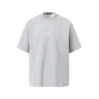 Jiayi Library Men's  New Summer New Niche Personality Deconstruction Design T-shirt Short-sleeved Simple High-end Sense sku image 3