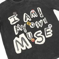 Jiayiku Men's  Summer American-style Washed Distressed T-shirt Pure Cotton Loose Retro Fashion Brand Personalized Graffiti T-shirt main image 4