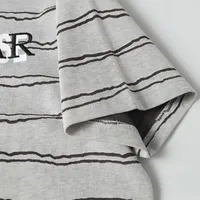 Jiayiku Men's  Summer New New Fashion Brand Jacquard Striped T-shirt Loose Heavy Half Sleeve Top For Men main image 4