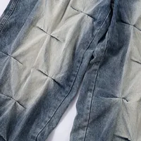 Jiayiku Men's  New Jeans High Street Men's High Street RO Style Superior Sense Jeans Wide Leg Pants main image 3