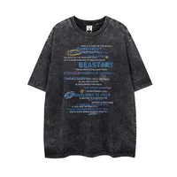 Jiayiku  Summer T-Shirt Men's American Retro Trendy Brand Heavy Washed Cotton T-Shirt Short-Sleeved Loose Bottoming Shirt main image 1