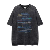 Jiayiku  Summer T-Shirt Men's American Retro Trendy Brand Heavy Washed Cotton T-Shirt Short-Sleeved Loose Bottoming Shirt sku image 5