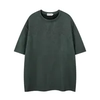 Jiayiku  Summer T-Shirt Men's American Street Dark Fashion Brand Skull Skeleton Embroidered Suede Short-Sleeved T-Shirt sku image 5