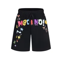 Jiayiku Trendy Brand  New High-End American Retro Five-Point Pants Loose Couple Style Printed Straight Pants main image 3