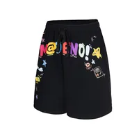 Jiayiku Trendy Brand  New High-End American Retro Five-Point Pants Loose Couple Style Printed Straight Pants main image 4