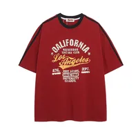 Jiayiku Men's  Summer New American Retro Fashion Brand Couple Sports T-shirt Loose Cotton Short-sleeved Men main image 2