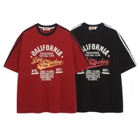Jiayiku Men's  Summer New American Retro Fashion Brand Couple Sports T-shirt Loose Cotton Short-sleeved Men main image 5