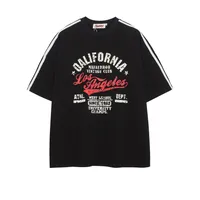 Jiayiku Men's  Summer New American Retro Fashion Brand Couple Sports T-shirt Loose Cotton Short-sleeved Men sku image 5