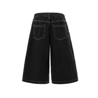 Jiayiku Men's  Summer American Retro Hip-hop Hip-hop Washed Denim Shorts Tassel Wide-leg Pants main image 3