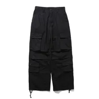 Jiayi Library Men's  Summer Ami Kaji New Style Vintage Washed Overalls Men's Loose Wide-leg Long Pants main image 4
