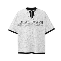 Jiayiku Men's  New Summer American-style Retro Niche Distinctive Beaded T-shirt Short-sleeved Trendy Men's High-end Sense main image 1