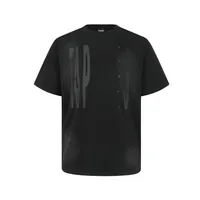 Jiayiku Men's  Summer New American Retro Fashion Brand Washed Old Tee Spray Color Printed Short-sleeved T-shirt main image 5
