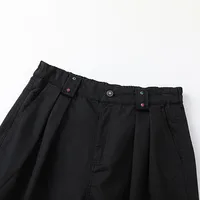 Jiayiku Trendy Brand |  American Retro Suit Shorts Men's Pleated Diamond High Street Vibe Wide-Leg Pants main image 4