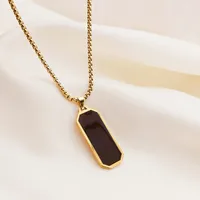 Retro Classic Style Geometric Cat Titanium Steel Plating Unisex Pendant Necklace sku image 14